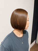 ソーエン バイ ヘッドライト 横須賀中央(soen by HEADLIGHT)&nbsp;小顔前下がりボブ［20代30代40代50代］