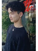 福島市　メンズパーマ　メンズショート
