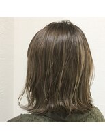 ヘアーサロン モンクール(hairsalon mon'coeur) 極細ハイライト×切りっぱなしボブ