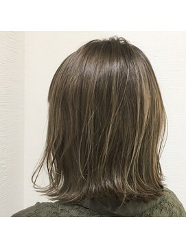 ヘアーサロン モンクール(hairsalon mon'coeur) 極細ハイライト×切りっぱなしボブ