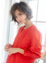 セラ バイ ユーレルム(SerA by U-REALM)&nbsp;大人ショートパーマスタイル    担当 森 /アッシュブラウン