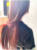 赤髪　さらさら　ストレート　ロング　ピンク　レッド　ayame