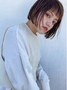 リノショアーズ ショウナン 辻堂店(RinoShores SHONAN) イメチェン小顔シースルーボブ大人可愛いハイライトブラウン