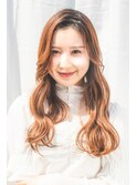 韓国風ウェーブスタイル