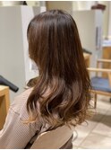 キャラメルブラウン/デジタルパーマ
