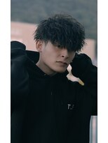 スピンオフシフト(SPIN-OFF SHIFT)&nbsp;ストリートマッシュパーマ/メンズパーマ/ネイビーグレー