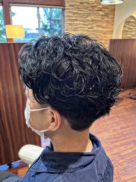 ビアンコ(BlANCO) オールバックビジネスパーマ（堀江）