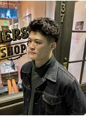 スパイラルパーマ/メンズパーマ/フェードカット