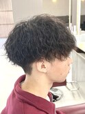 メンズ波巻きパーマ