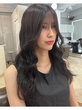 シー ヘアデザイン(see hair design) purple black ＆ 韓国風スタイル