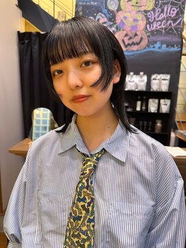 チックタック モーガン モデル(TICK-TOCK MORGAN Model) 黒髪ウルフカット