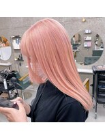 ラル(Lull)&nbsp;ペールピンク×髪質改善ケアブリーチ/ダブルカラー/ハイトーン