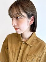 丸くなるない◎コンパクトな切りっぱなしボブ