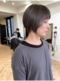 白髪ぼかし/イメチェンヘアスタイル/前髪カタログ/ショートボブ