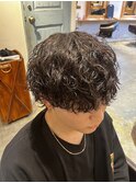 波巻きパーマ