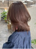 黒髪ボブルフネビージュ小顔ワンレン