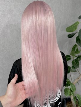 ロウル 渋谷(LOWRL) ペールピンク/ブリーチ/エクステ