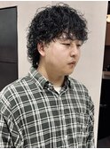 メンズウルフパーマ/大矢