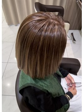 ロエ 元町店(Loe) 脱白髪染めベージュコントラスト