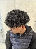 レイヤーマッシュツイスト20代メンズパーマツイストスパイラル