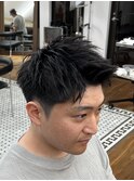 刈り上げショート/大人メンズ/メンズカット/アップバング
