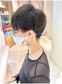 ジェンダーレスパーマ/中性ショート/シャドウパーマ