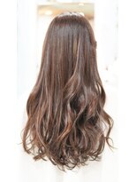 ネス(NESS)&nbsp;イルミナカラーオレンジピンクなロングレイヤー