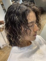 リット バイ フィフス 天文館店(Lit. by fifth)&nbsp;天文館センターパートツイストパーマ緩めシャドウパーマフェード