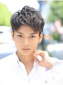 『爽やかショート』ツーブロックアップバング