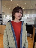【お手入れ簡単】顔まわりレイヤーボブ×ニュアンスパーマ