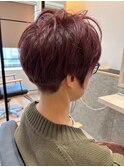 冬の大人艶髪◎白髪ぼかしハイライト50代60代小顔ショート