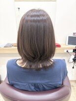 リトルストーン(little stone)&nbsp;グレージュ/ベージュ/マロンベージュ/外ハネ/白髪ぼかし