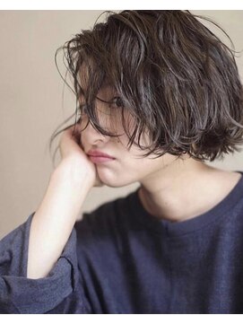 ピープル(people) [people]　外国人風ウェーブ×切りっぱなしボブ