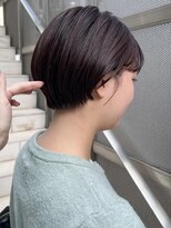 ニコ トウキョウ(nico TOKYO)&nbsp;20代30代前髪なしショートハンサムショート丸みショートレイヤー