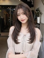 ヘアプレイスソル (HAIR PLACE SoL)&nbsp;透明感ブラウンアッシュ/レイヤーカット/ロング/ハッシュカット
