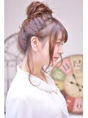 【メイズ東中野・鍛原志行】おくれ毛たくさんお団子アレンジ