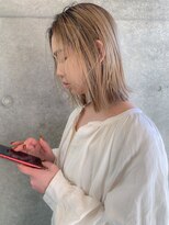 ヴェルダ 池袋店(verda)&nbsp;ケアブリーチで柔らかミルクティーベージュ＊fukuda