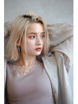 美容室ブロッサム ふじみ野店(Blossom) 外ハネ×ぱっつんバング×ブラウン【ふじみ野/ふじみ野駅】