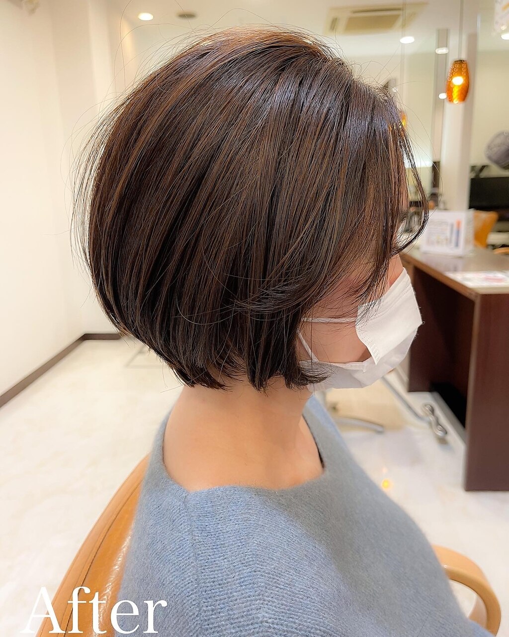 【ボブ】 ショートボブのフェイスレイヤー✂︎ #ショートボブ#まるみボブ