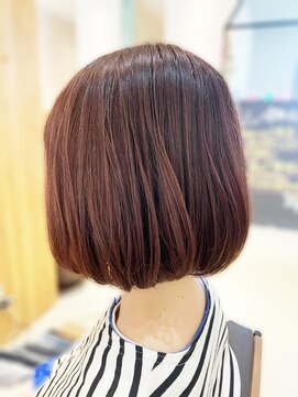 タイズ(ties) 20代30代40代ストレートボブリップラインラベンダーベージュ