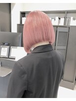 ジゼル(GiseL)&nbsp;【GiseL】ピンク×ボブ　ダブルカラー/ブリーチ/ベビーピンク