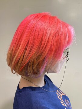 アズールサン 草加西口店(azule-sun) グラデーションカラー　ピンク⇒ベージュ（毛先）韓国風[草加駅]