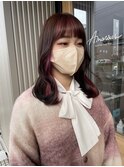 リボンみたいなインナーカラー