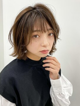 エアー 横浜(AIR) 【長谷川】シースルー前髪ふんわりボブ
