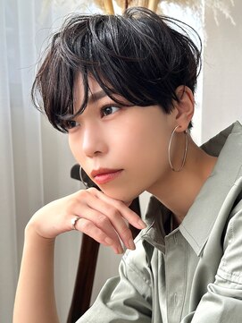 ラフィスヘアートゥルー 葛西店(La fith hair true) 【La fith】マッシュショート×黒髪