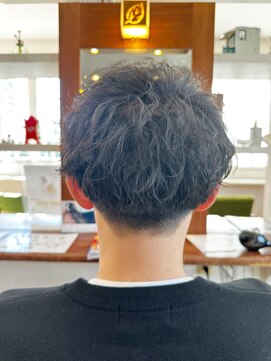 トップヘアー 大元店(TOP HAIR) シークレットパーマ、　ナチュラルスパイラル　ツーブロック