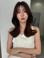 ソヨン 本陣店(SOYON)&nbsp;薄バング×チェリーレッド