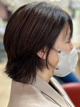 ヘアークリアー 春日部 大人可愛い外ハネミディアムレイヤー/アレンジ豊富/30代40代50代