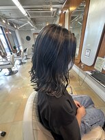 牛若丸ジャパン(Japan)&nbsp;黒髪ハイライト＋イヤリングカラー