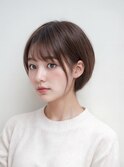 丸みレイヤーショートボブ【TELA HAIR 公津の杜店】